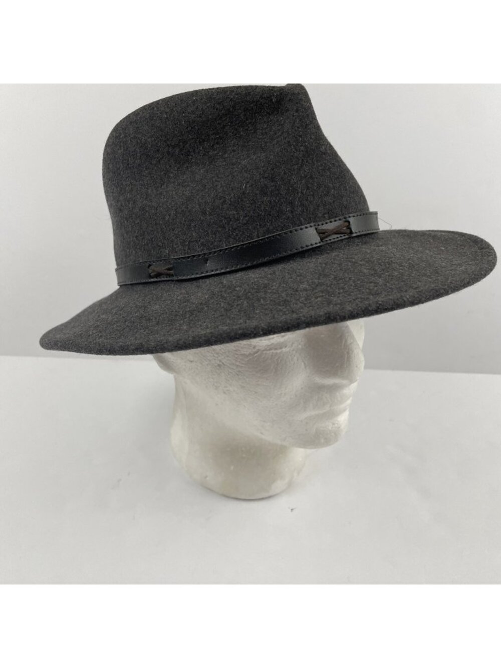 Pendleton 100% Pure Virgin Wool Men’s M Fedora Western Indiana Jones Dark Gray